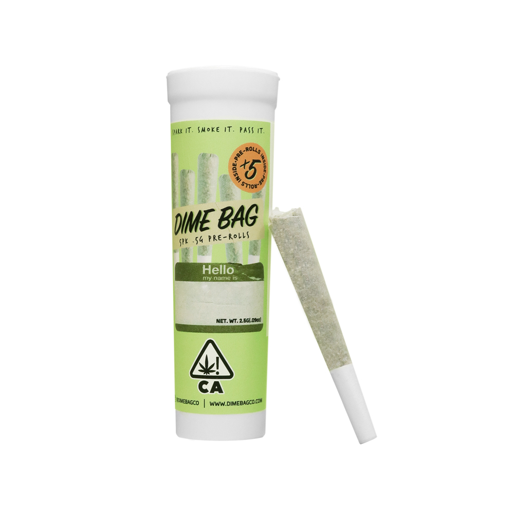 Photograph of product: PEANUT BUTTER MINTZ PRE-ROLL 5-PACK [2.5 G]