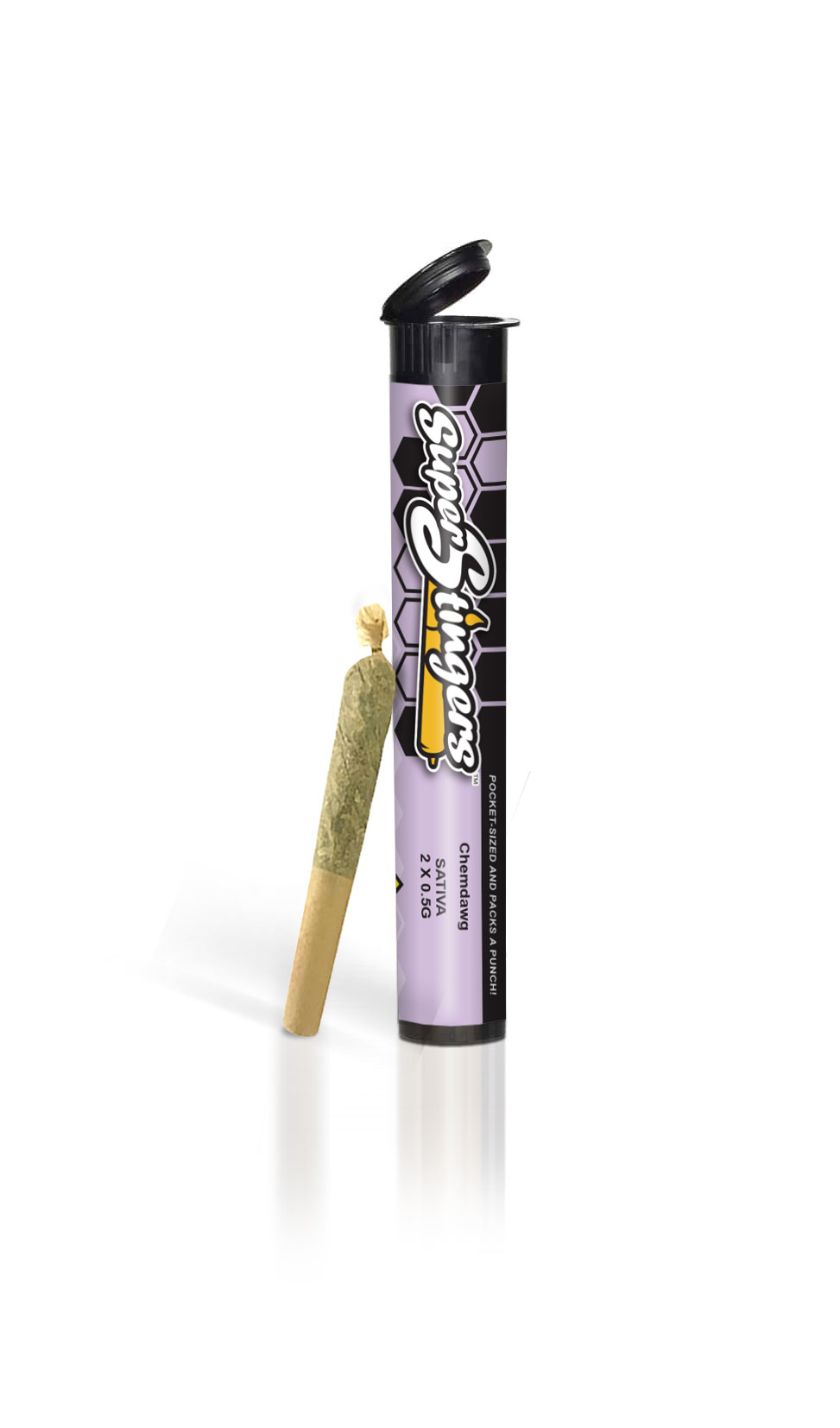 Photograph of product: Super Stingers 2 pack .5g Pre-rolls - Acapulco Gold