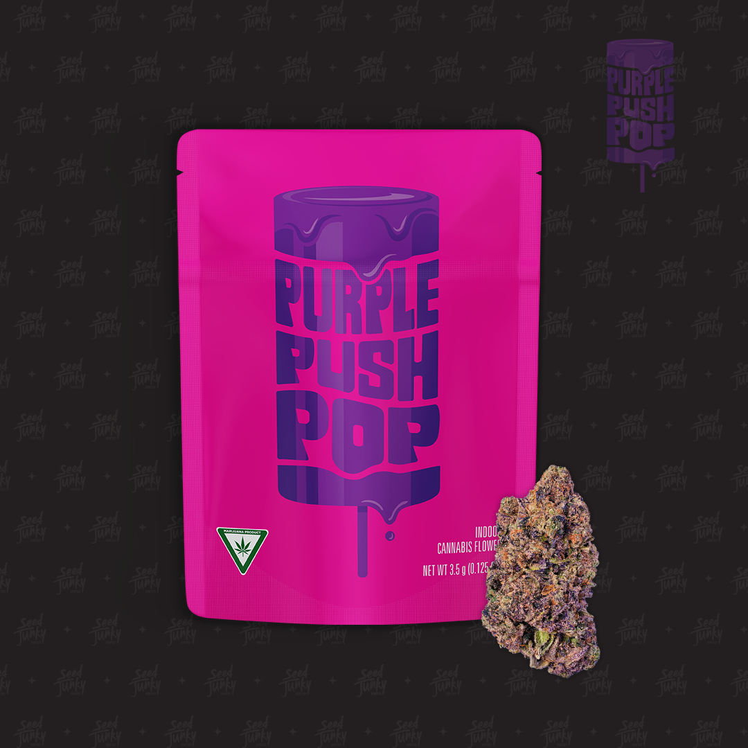 Photograph of product: Seed Junky Pre-Packed | Purple Push Pop - 3.5g