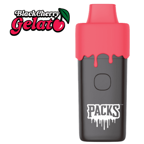 Photograph of product: PACK PODS 2G BLACK CHERRY GELATO DISPOSABLE CARTRIDGE