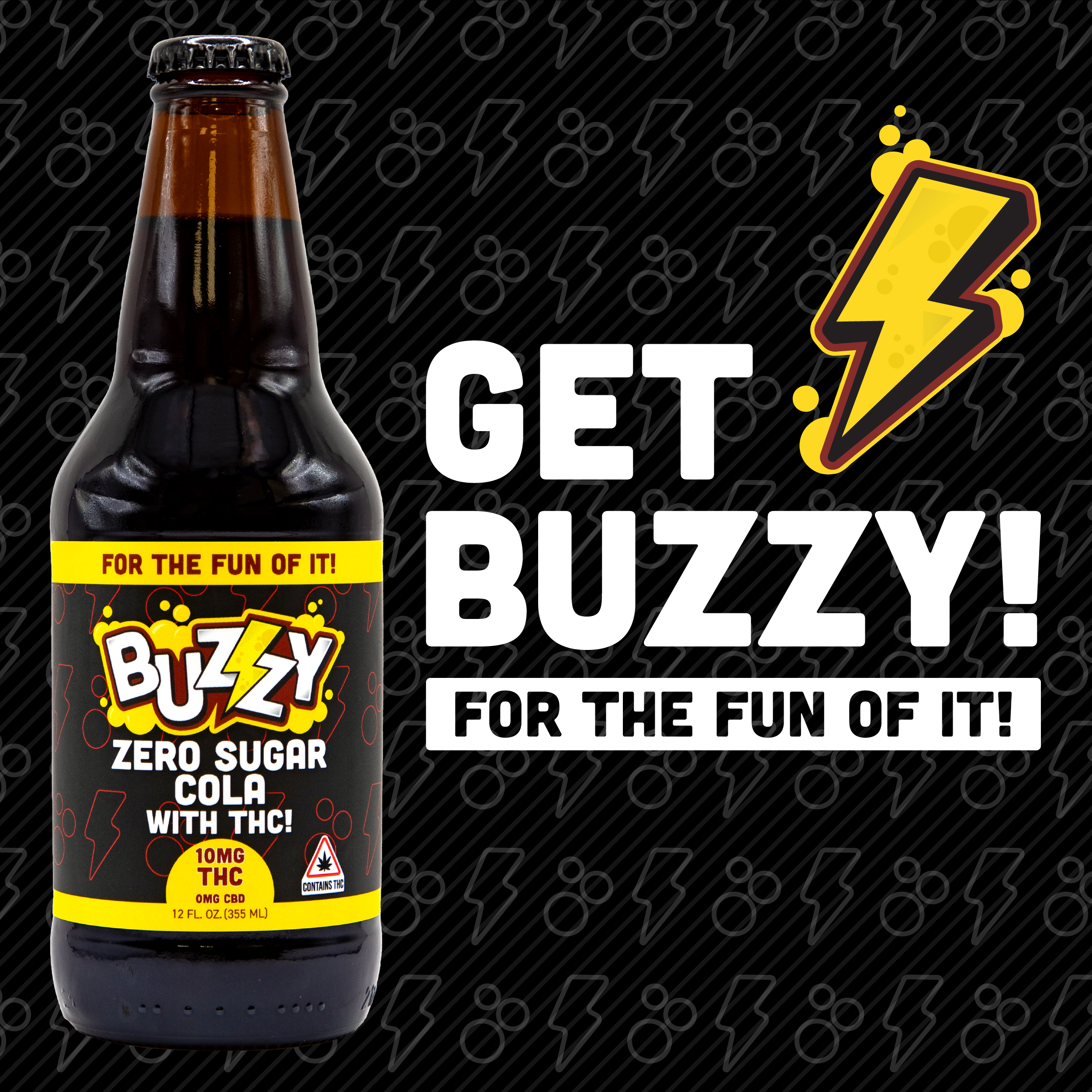 Photograph of product: Buzzy Zero Sugar Cola - 10mg/1pk