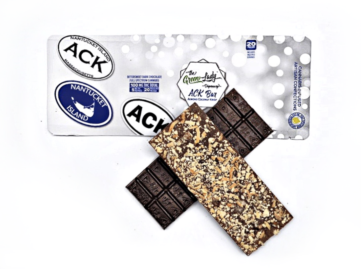 Photograph of product: Chocolate Bar - ACK Bar (RSO) - 100mg TH-oui - 20 Servings, 5mg