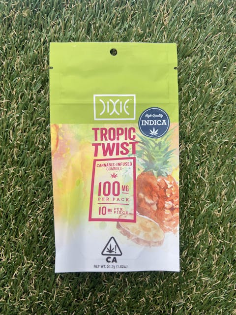 Photograph of product: TROPIC TWIST 10MG 10PK GUMMIES - 