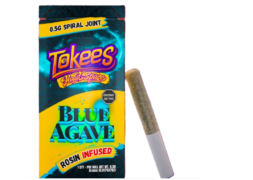 Photograph of product: Blue Agave Infused Pre-Roll | .5g | Tokees