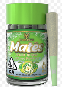 Photograph of product: APPLE GRUNTZ .6G 5PK ROSIN INFUSED PREROLLS - 3 G - 5 PACK