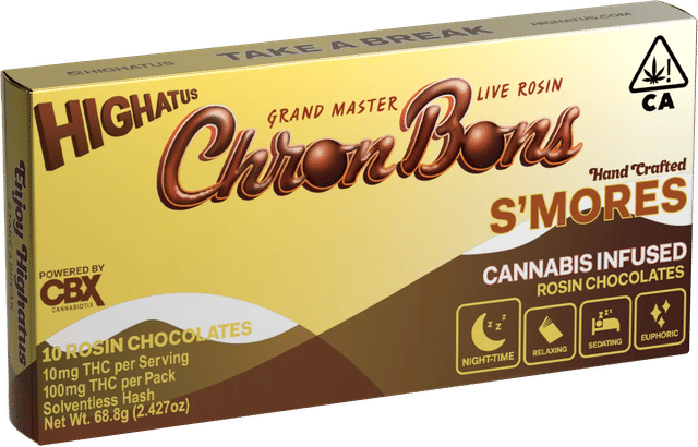Photograph of product: S'mores Chron Bons - Infused w/ Grand Master Rosin - 100mg - 