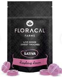 Photograph of product: 10ct/10mg Live Rosin Troches (Raspberry Lemon)