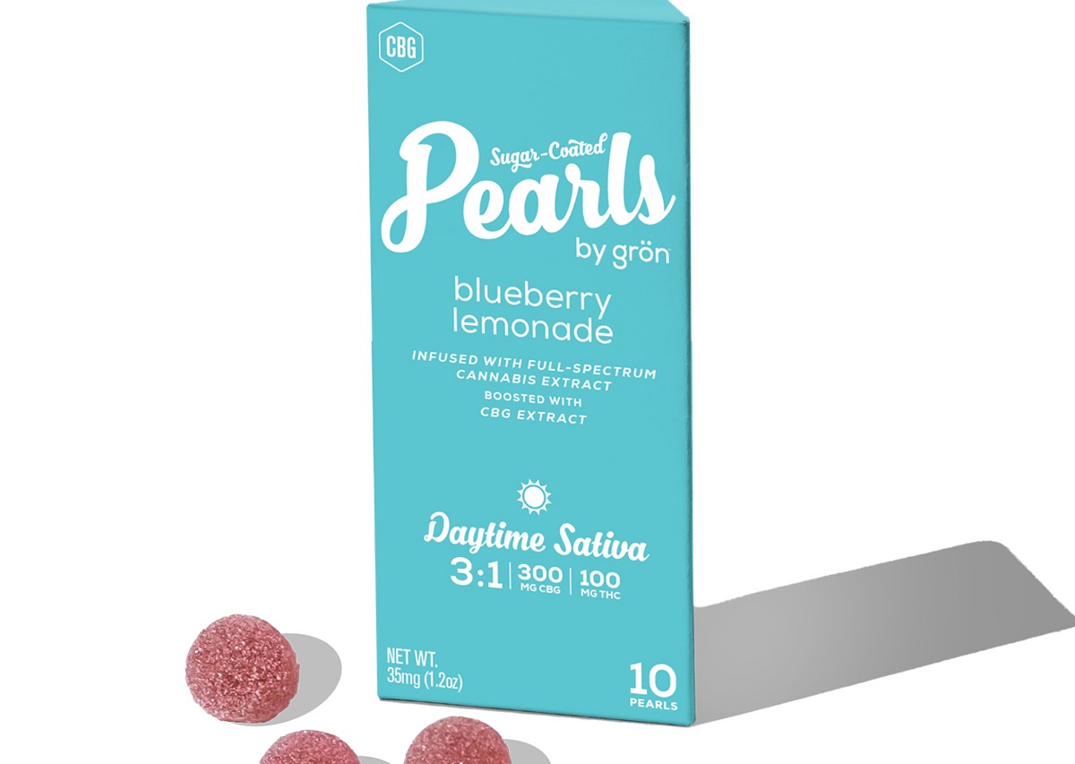 Photograph of product: Pearls - Gummies - 3:1 Blueberry Lemonade Pearls  CBG/TH-oui (100mg) (S) 100mg