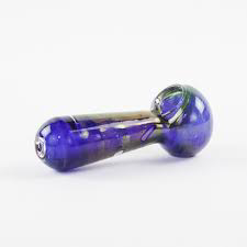 Photograph of product: 5" Heavy Blue Fumed Hand Pipe