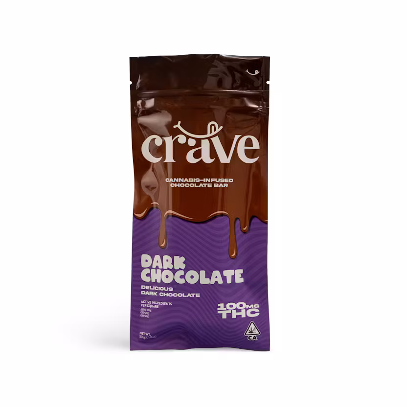 Photograph of product: Crave - Dark Chocolate - Chocolate 100mg