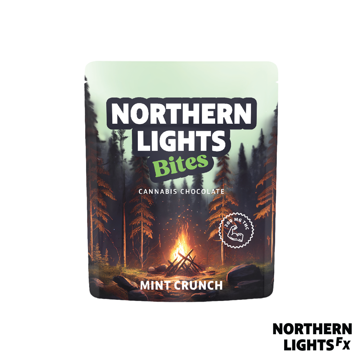 Photograph of product: Mint Crunch Chocolate Bites 4pk - 200mg