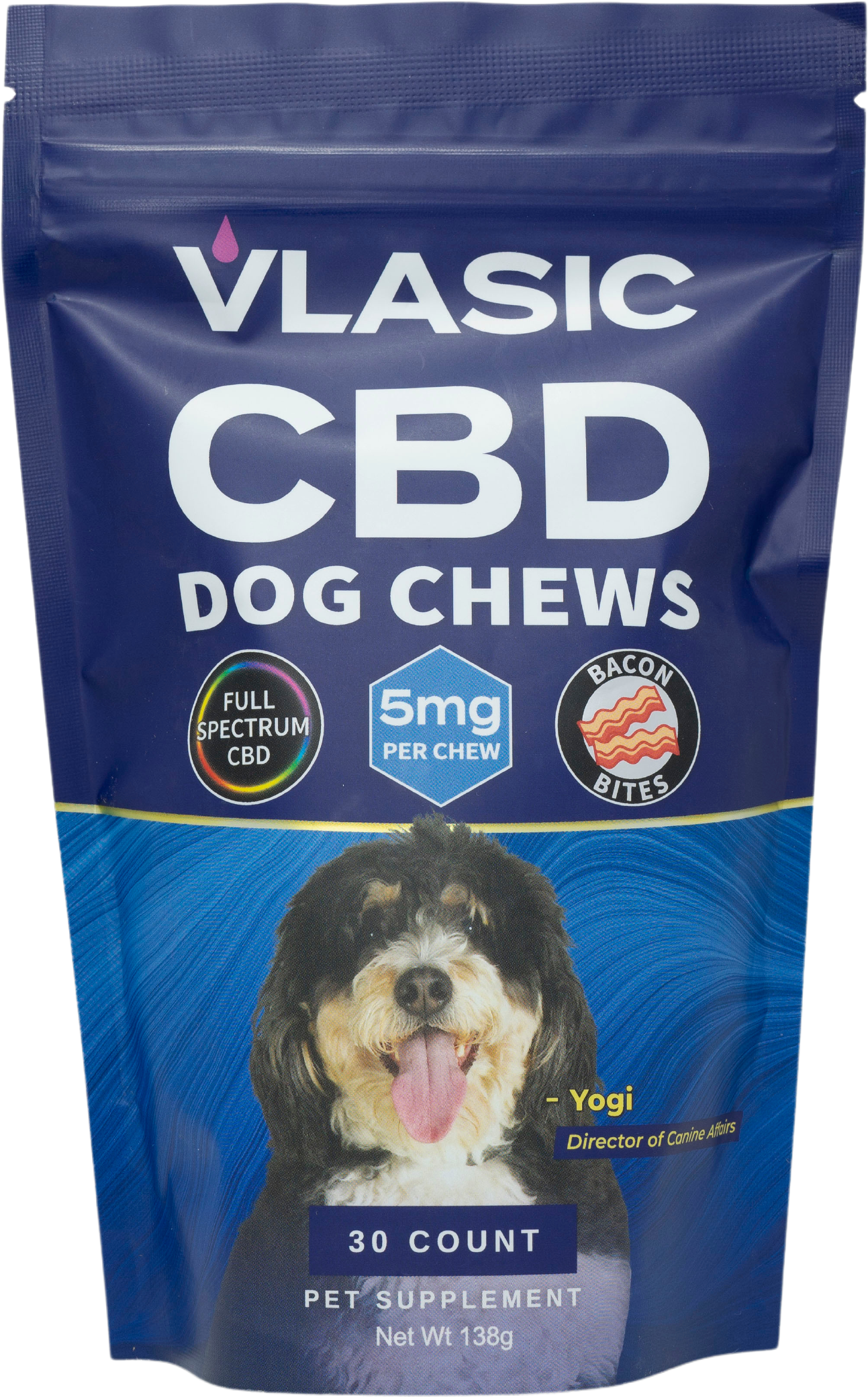 Photograph of product: Vlasic - Bacon Dog Chews - 30ct - 150mg CBD