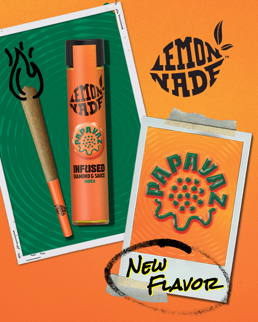 Photograph of product: PAPAYAZ - LEMONNADE - INFUSED PREROLL