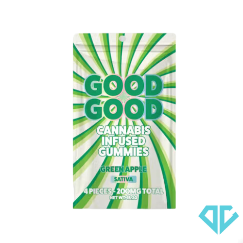 Photograph of product: Good Good Green Apple Gummies 200mg