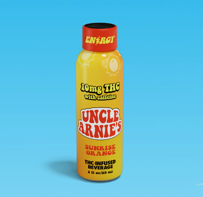 Photograph of product: Sunrise Orange (with Caffeine) | 100mg  | 2oz Drink | Uncle Arnie's
