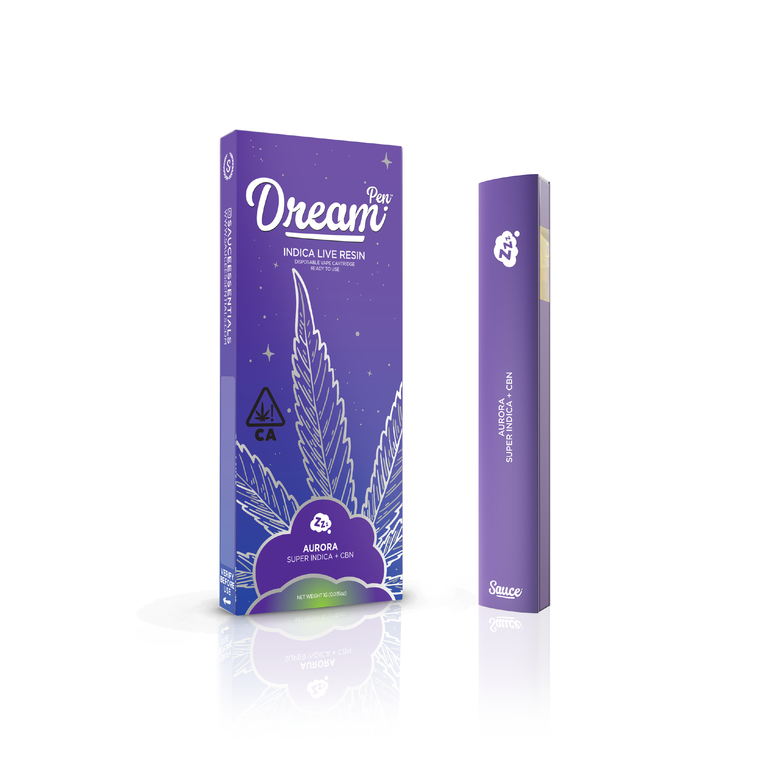 Photograph of product: Sauce Reserve  - Aurora Live Resin .5g Disposable w/CBN