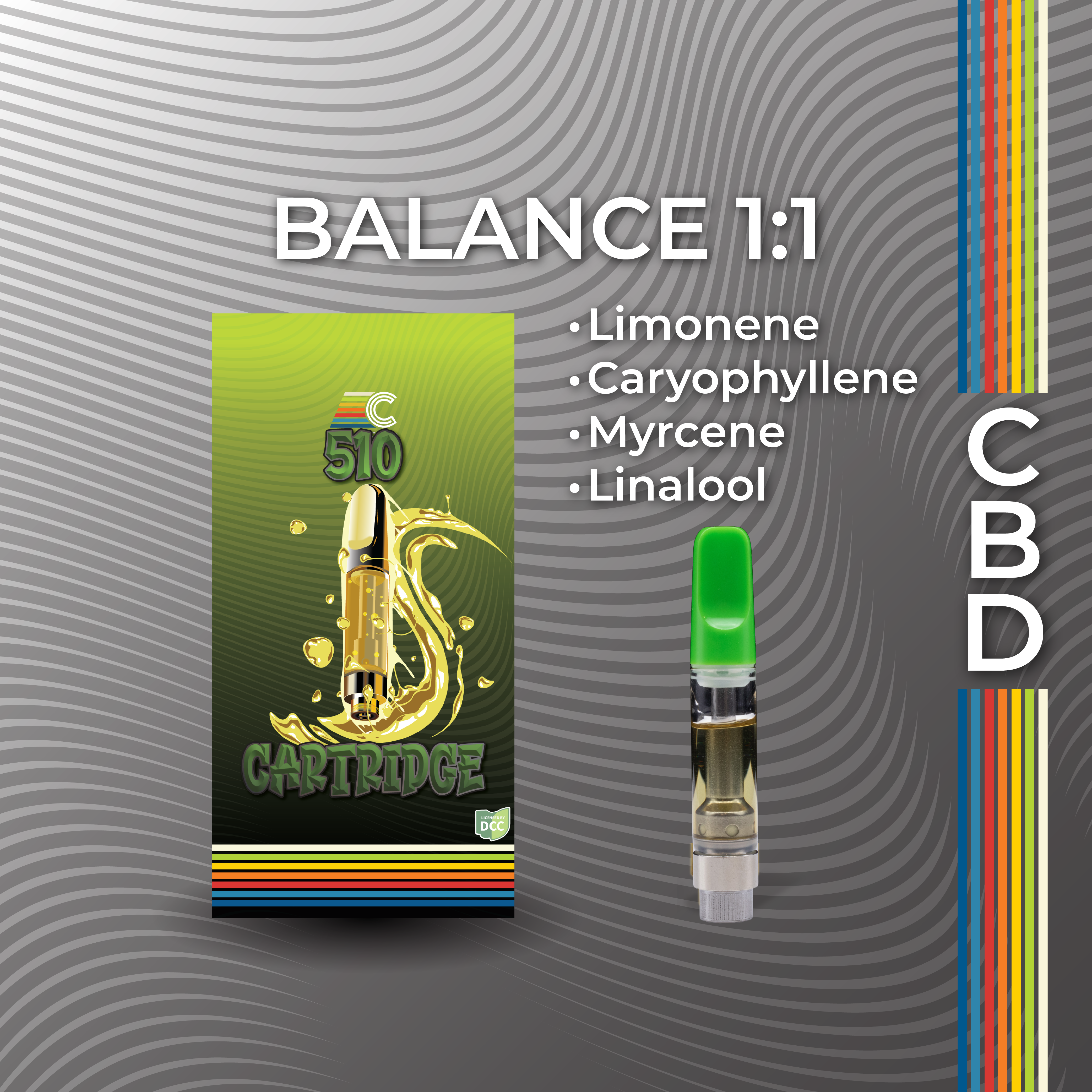Photograph of product: Balance 1:1 Distillate Cartridge | 1g