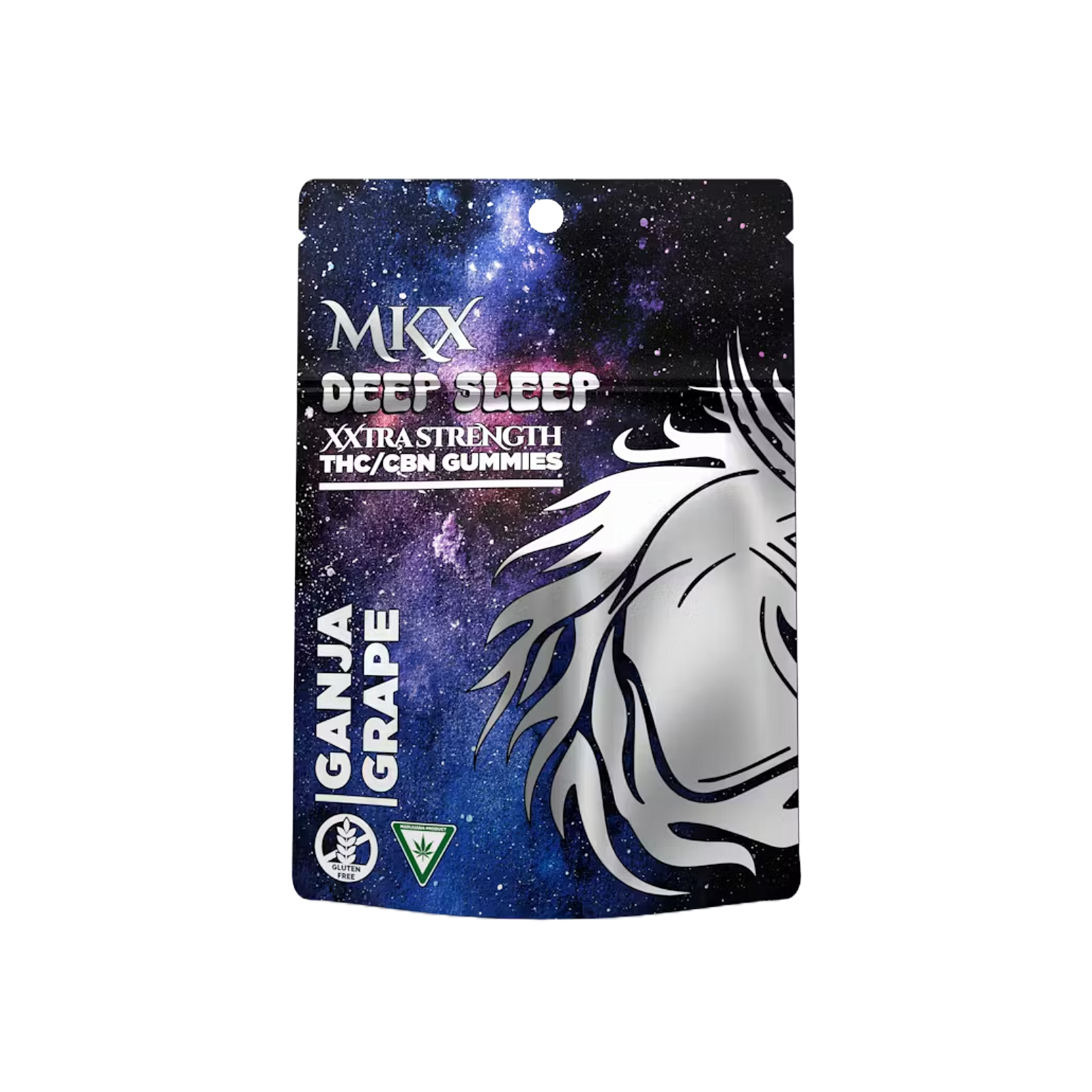 Photograph of product: MKX | DEEP SLEEP | GANJA GRAPE | GUMMIES | 200MG:50MG | REC