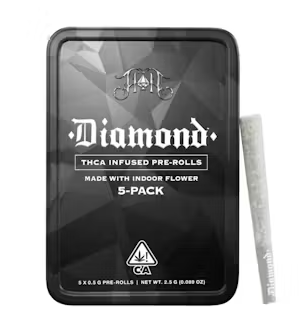 Photograph of product: Heavy Hitters Spray Tan x Garlic Cookies 0.5g Oui'd Rosin Jelly Joint 5PK