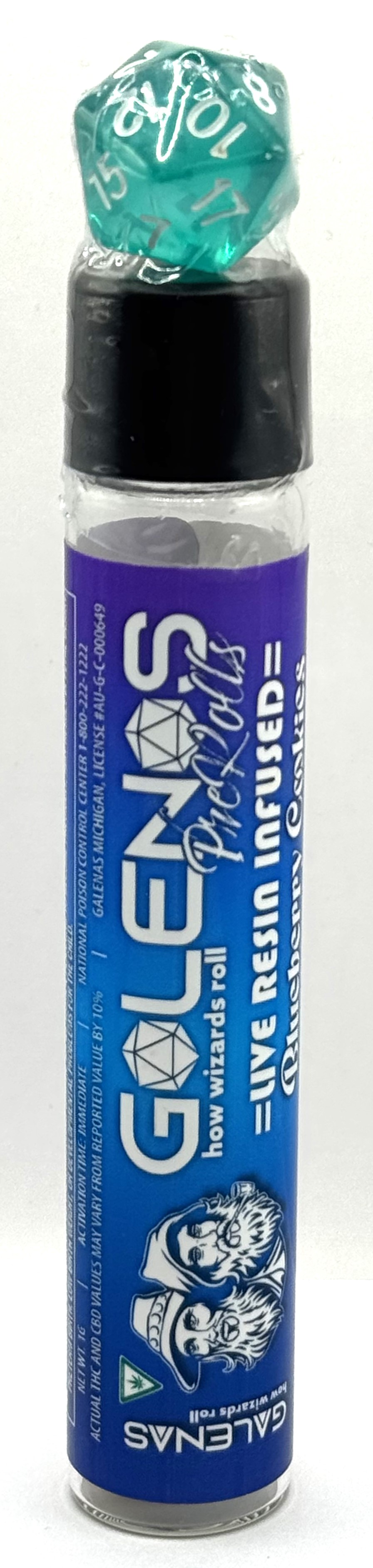 Photograph of product: Blueberry Cookies | 1g Live Resin Infused Pre-Roll