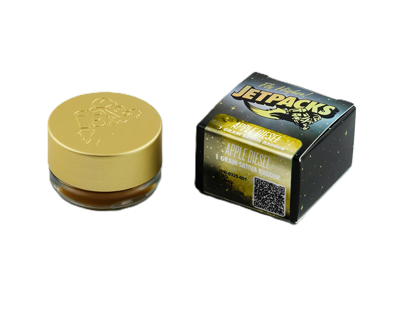 Photograph of product: JetPacks | Apple Diesel | Badder 1g
