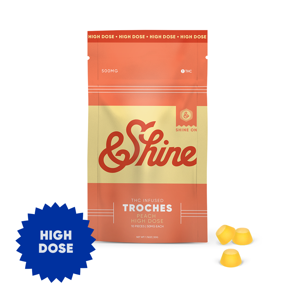 Photograph of product: Peach Troches - 500mg TH-oui
