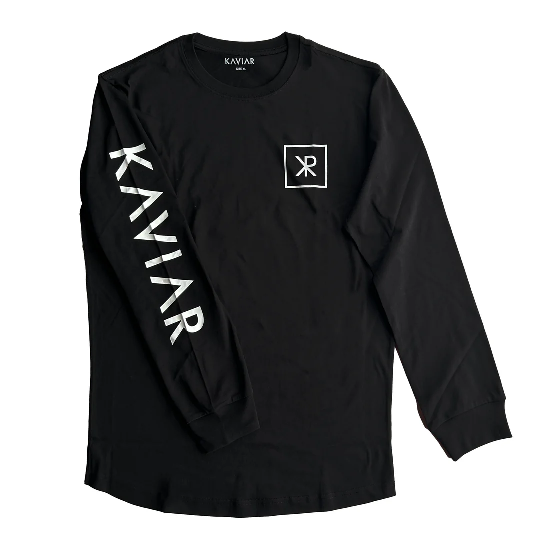 Photograph of product: Kaviar | Premium Long Sleeve Shirt | Black