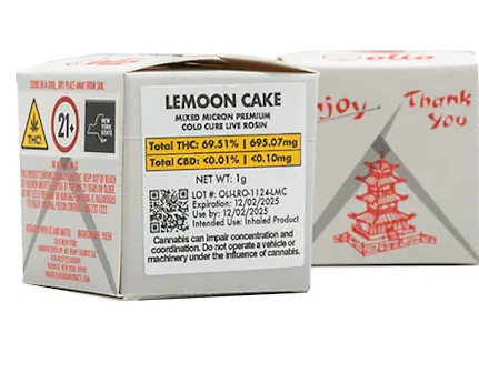 Photograph of product: Olio Cold Cure Live Rosin | 1g | Lemoon Cake