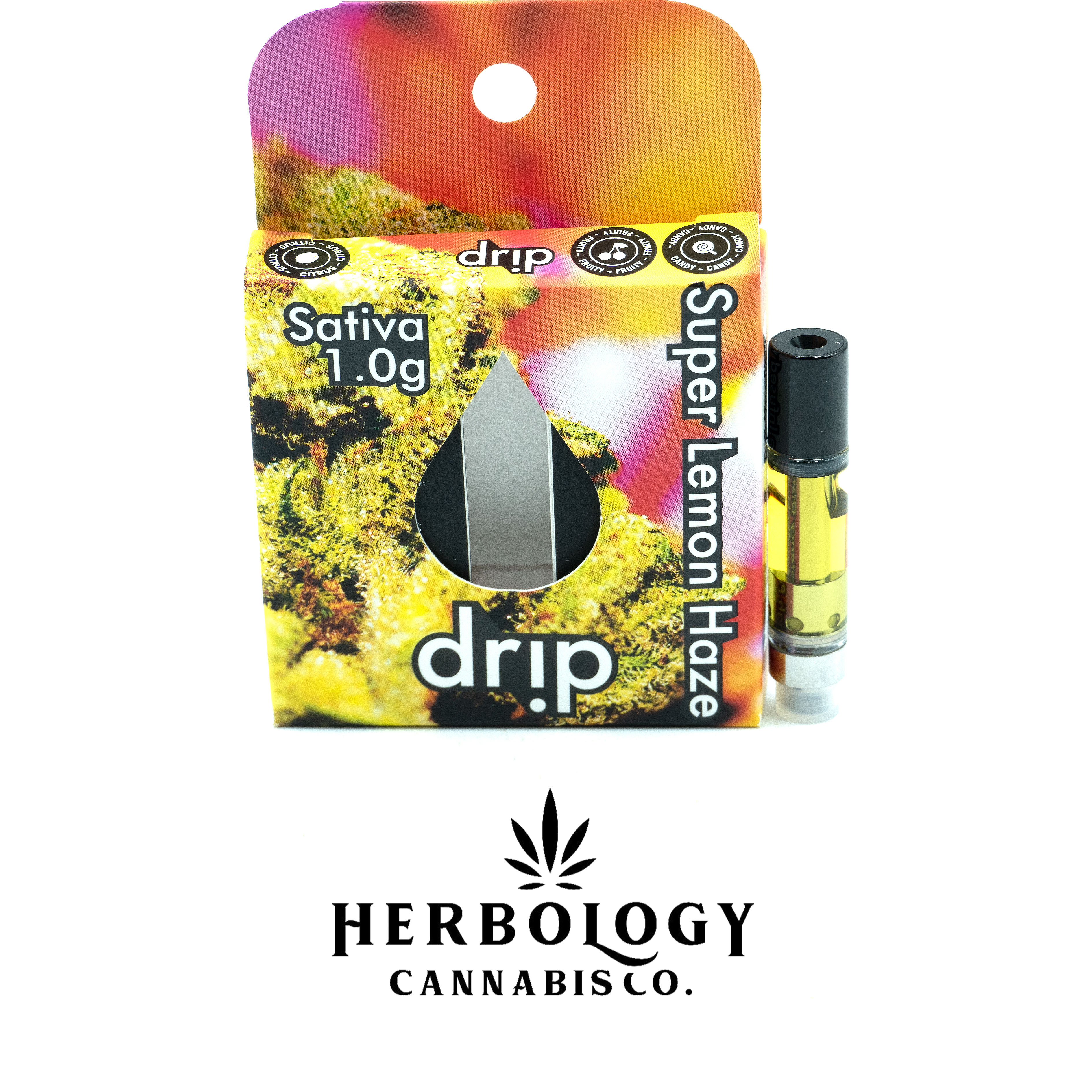 Photograph of product: Drip | Distillate 510 Cart | Super Lemon Haze | 1g