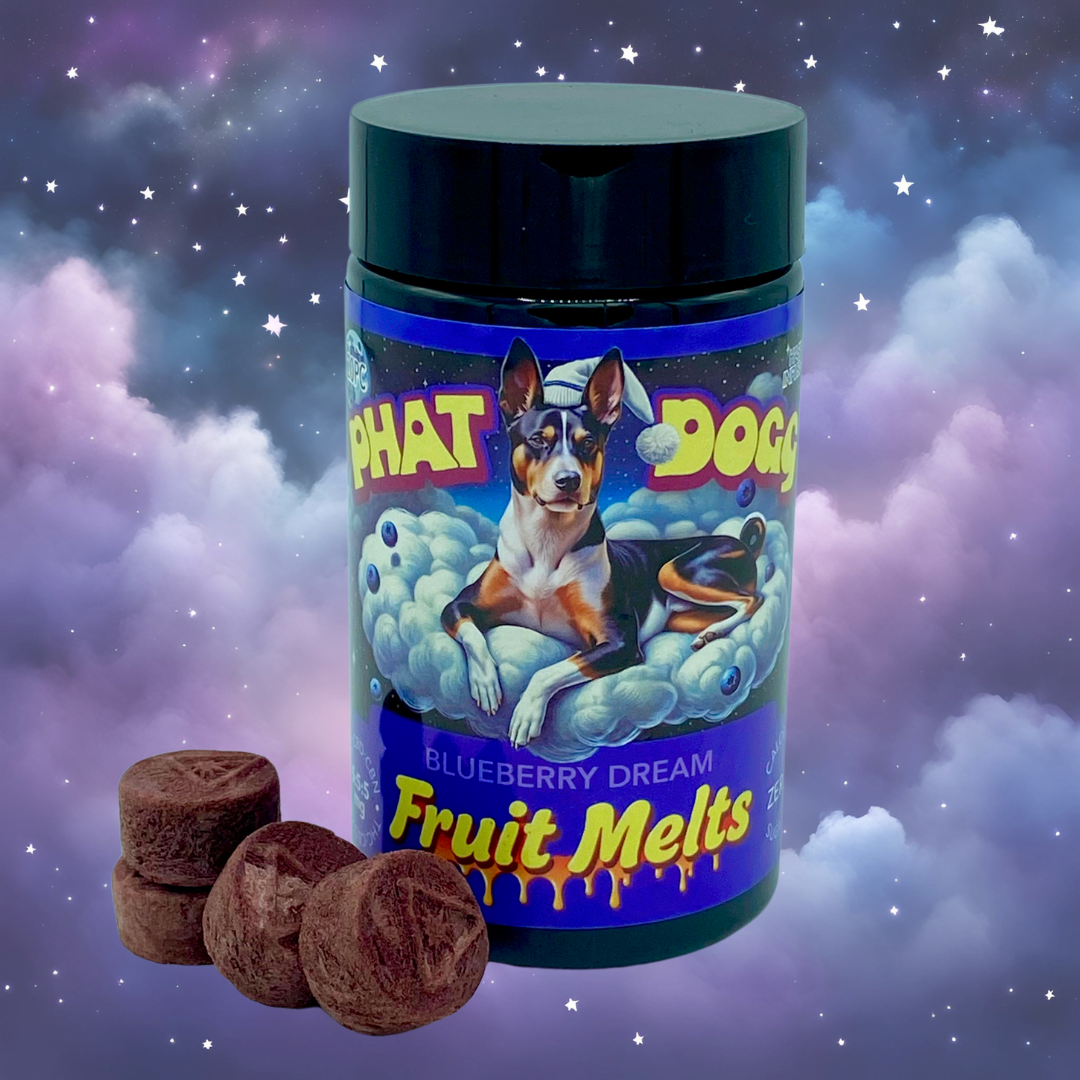 Photograph of product: Phat Dogg | Blueberry Dream Fruit Melt | 100mg