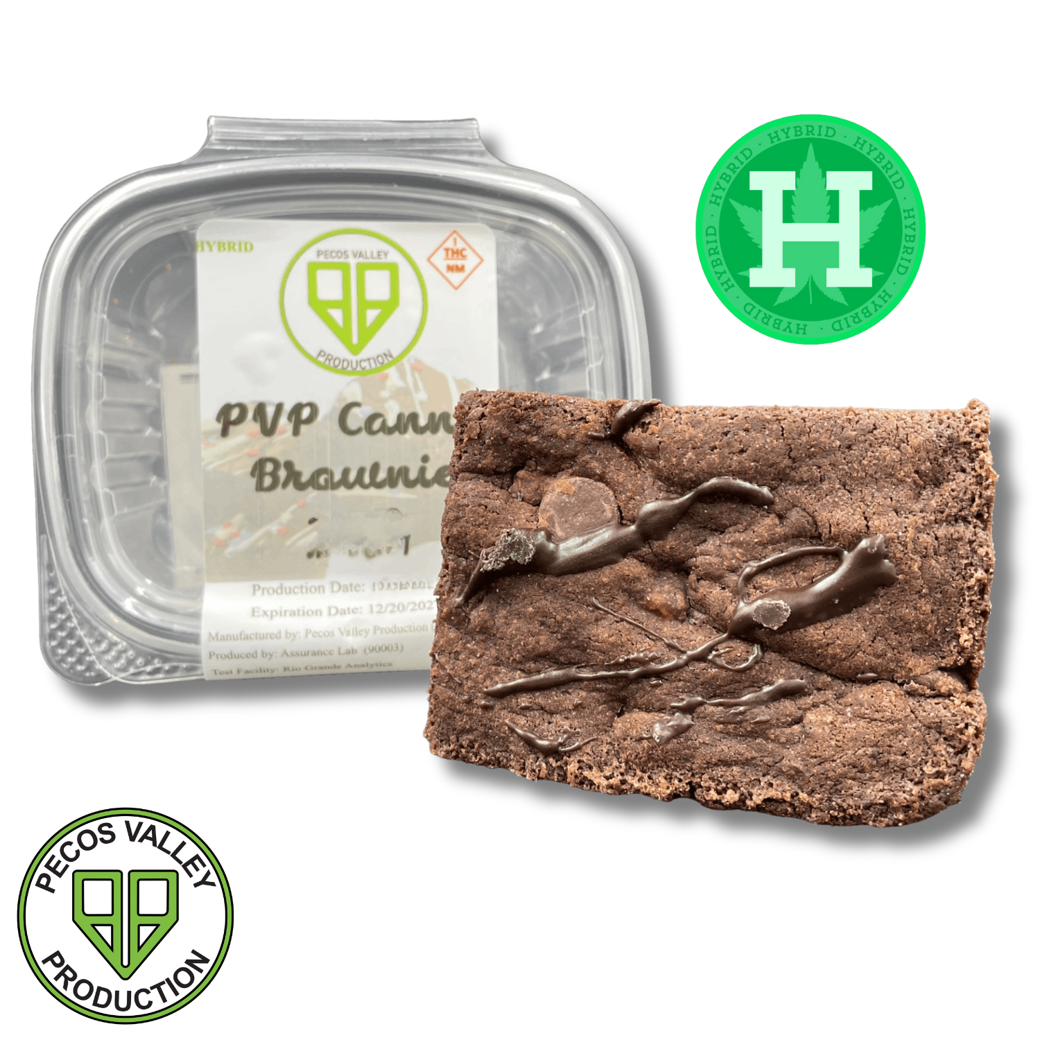 Photograph of product: PVP | Edibles TH-oui | Baked Goods | 1pk | Canna Brownie | 1000mg