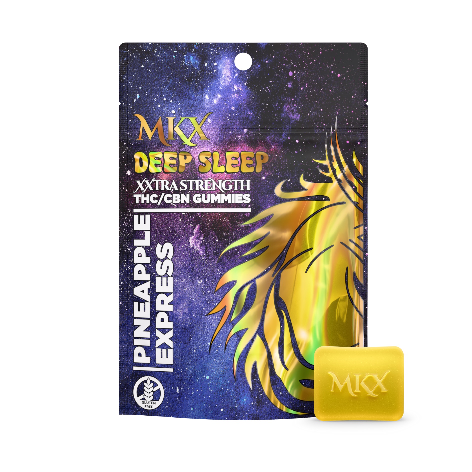 Photograph of product: MKX | 200mg Deep Sleep Gummies | Pineapple