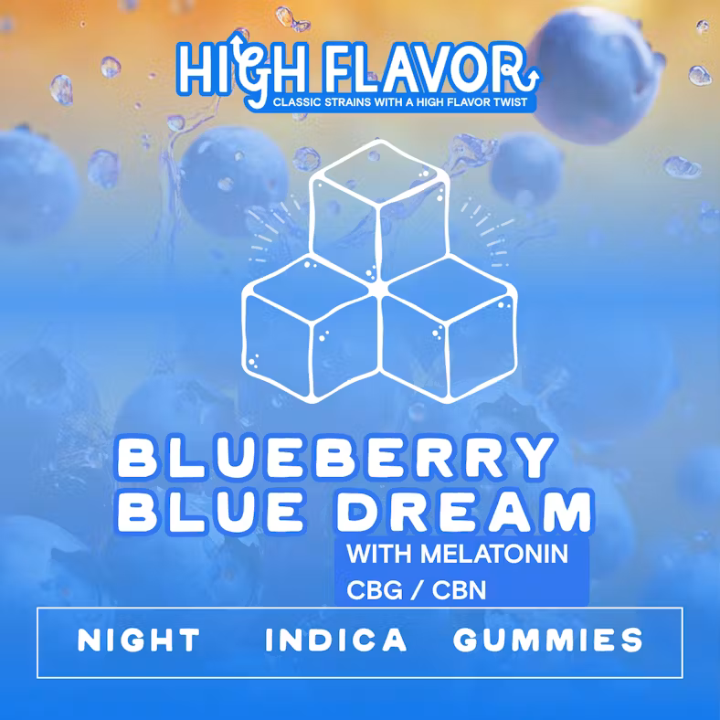 Photograph of product: Blueberry Blue Dream Night Chew w/ Melatonin | 70-90mg/20pc