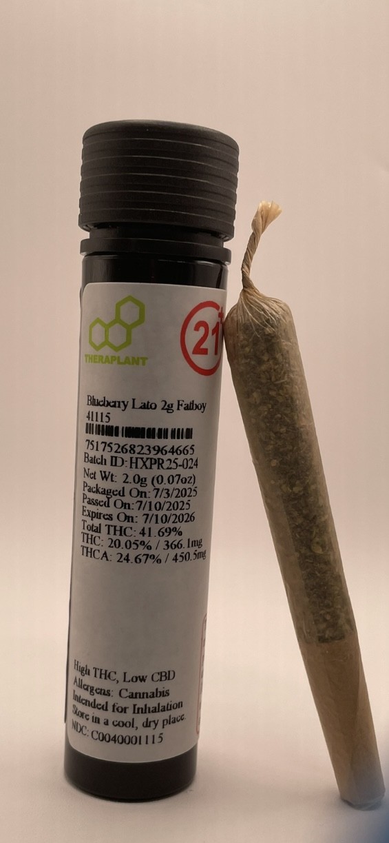 Photograph of product: Blueberry Lato | 2g Fatboy ( H ) | 41115 | Theraplant
