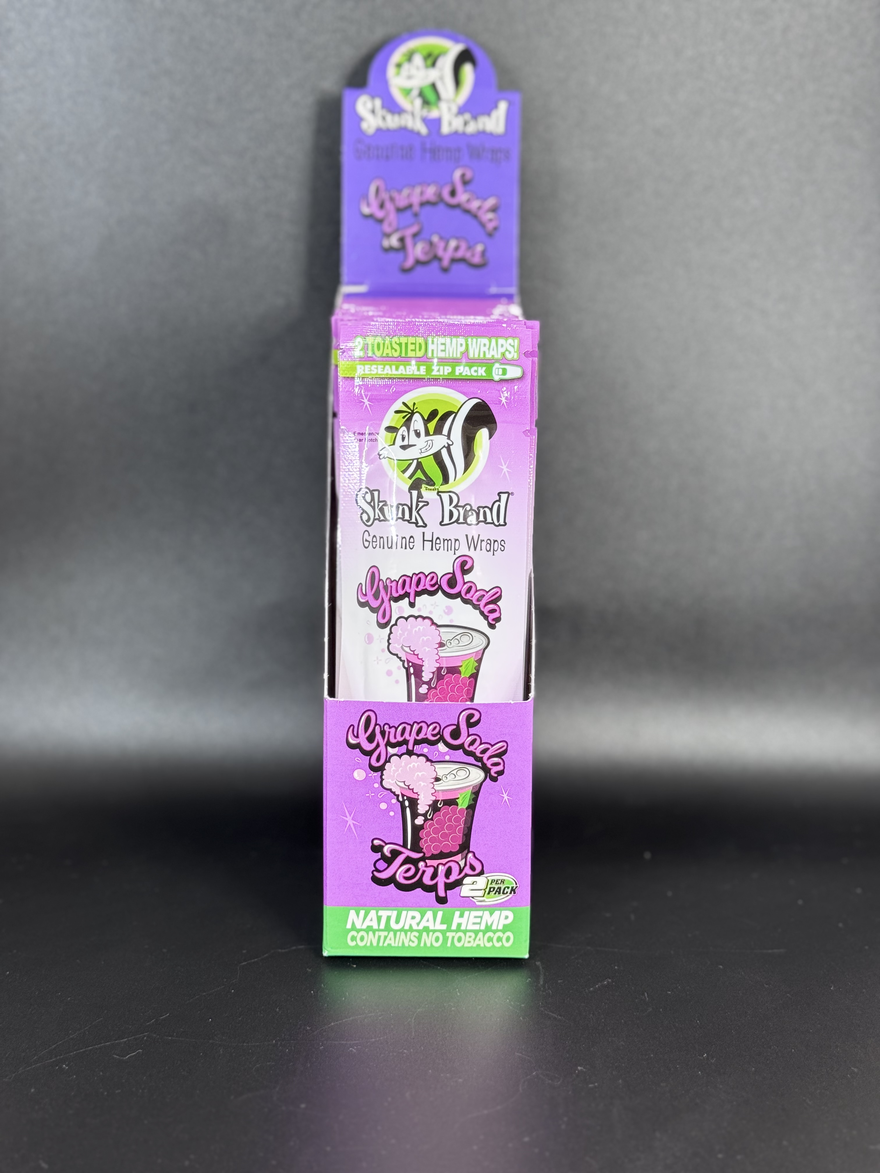 Photograph of product: Skunk Brand Grape Soda Hemp Wraps