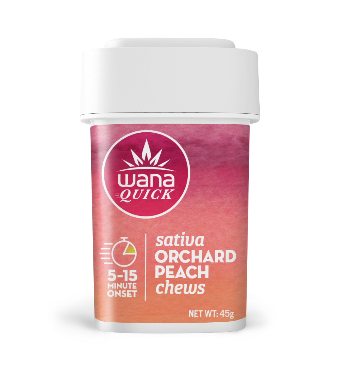 Photograph of product: Quick Orchard Peach Sativa Chews | 10 x 10mg