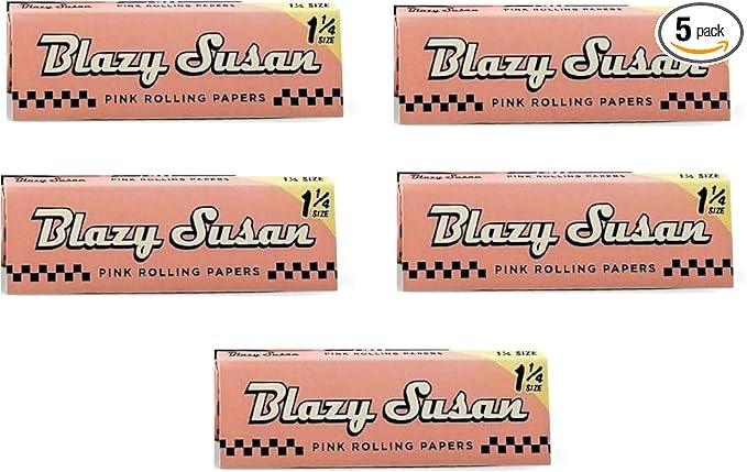 Photograph of product: BLAZY Susan 1 1/4 Slim Rolling Papers 50 Sheets