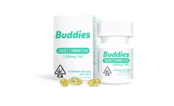 Photograph of product: 100MG CAPS (10CT) - BUDDIES