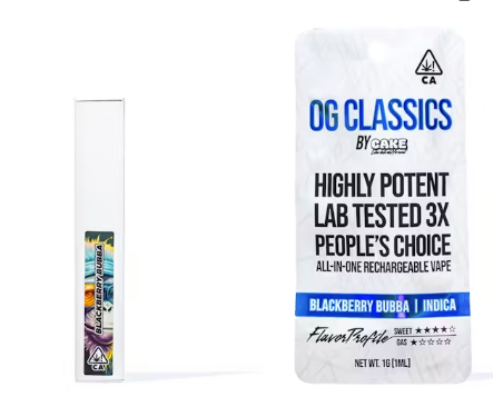 Photograph of product: Blackberry Bubba Classics - Dispo-1g