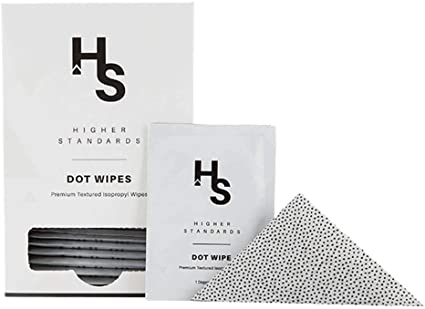 Photograph of product: Higher Standards Alcohol Dot Wipes 30Ct