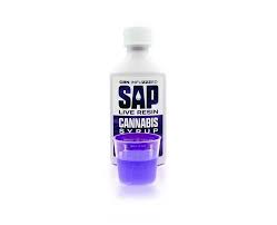 Photograph of product: SAP | Grape | 200mg TH-oui:100mg CBN Live Resin Syrup