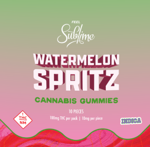Photograph of product: SL WATERMELON SPRITZ GUMMIES Oui'd 100mg