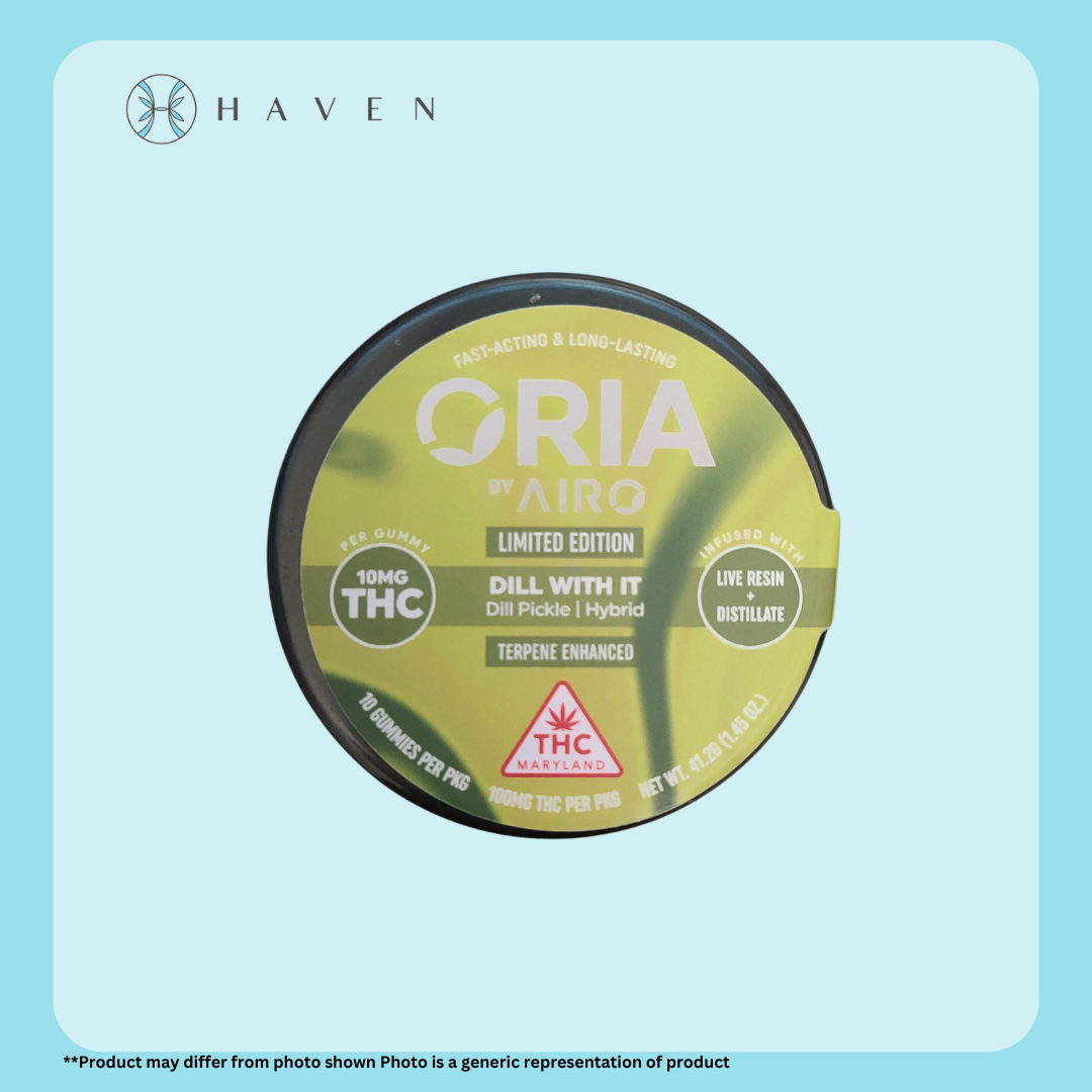 Photograph of product: 10mg Dill With It gummies (10pk) | ORIA