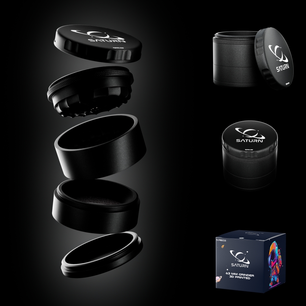 Photograph of product: Saturn Grinder | 63MM | Onyx