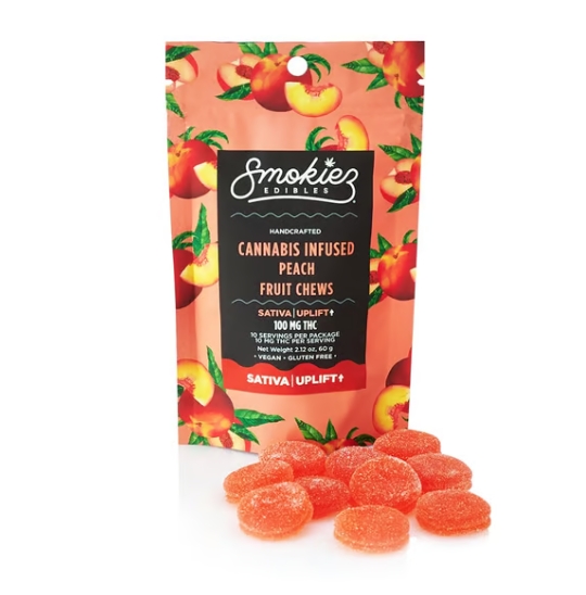 Photograph of product: Smokiez | Gummies | Sweet Peach I 100MG
