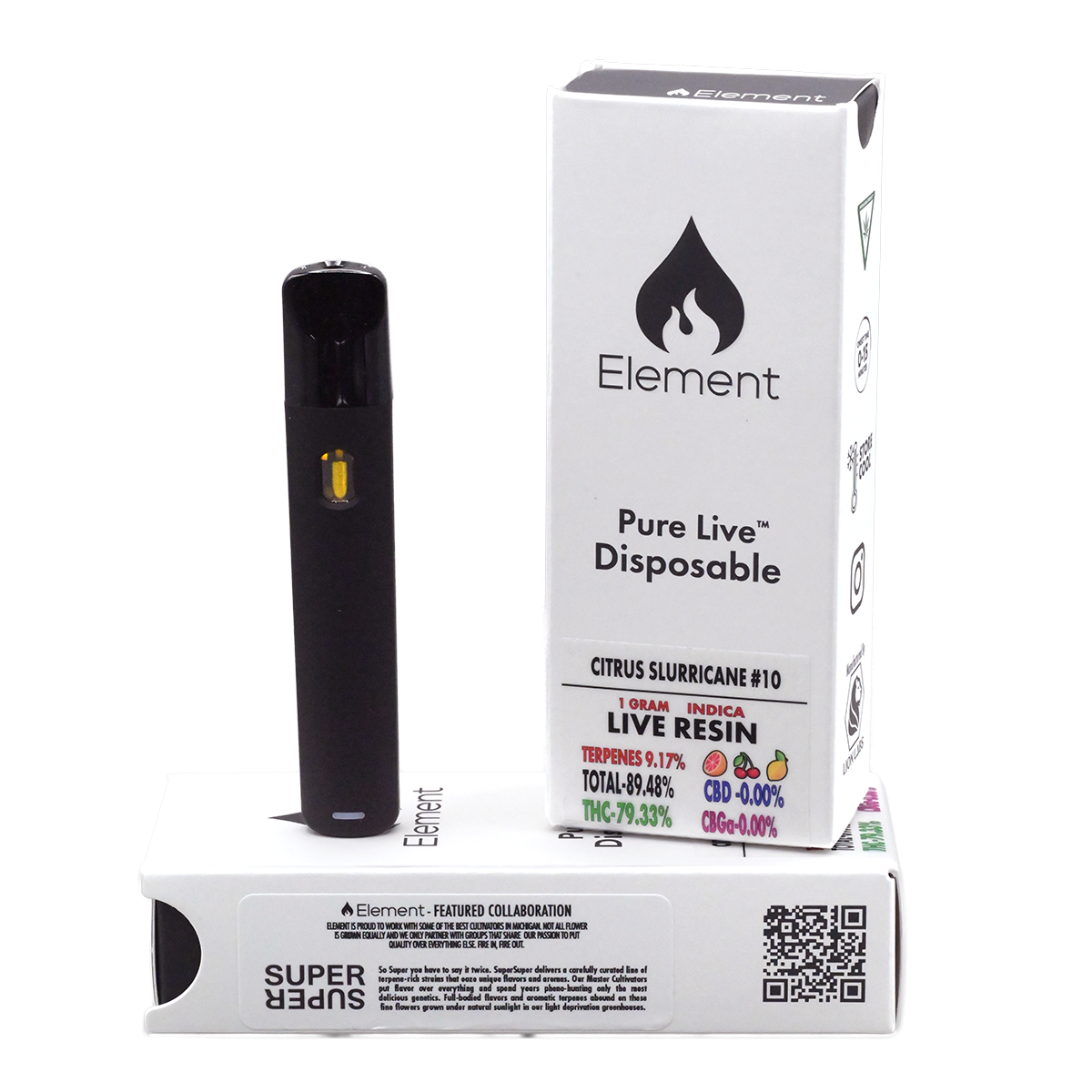 Photograph of product: Citrus Slurricane Pure Live Disposable