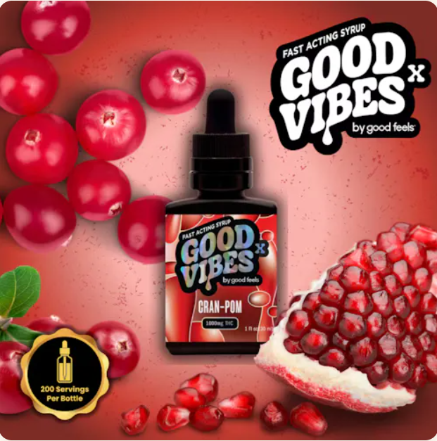 Photograph of product: Good Vibes | Cranberry Pomegranate | 1000mg