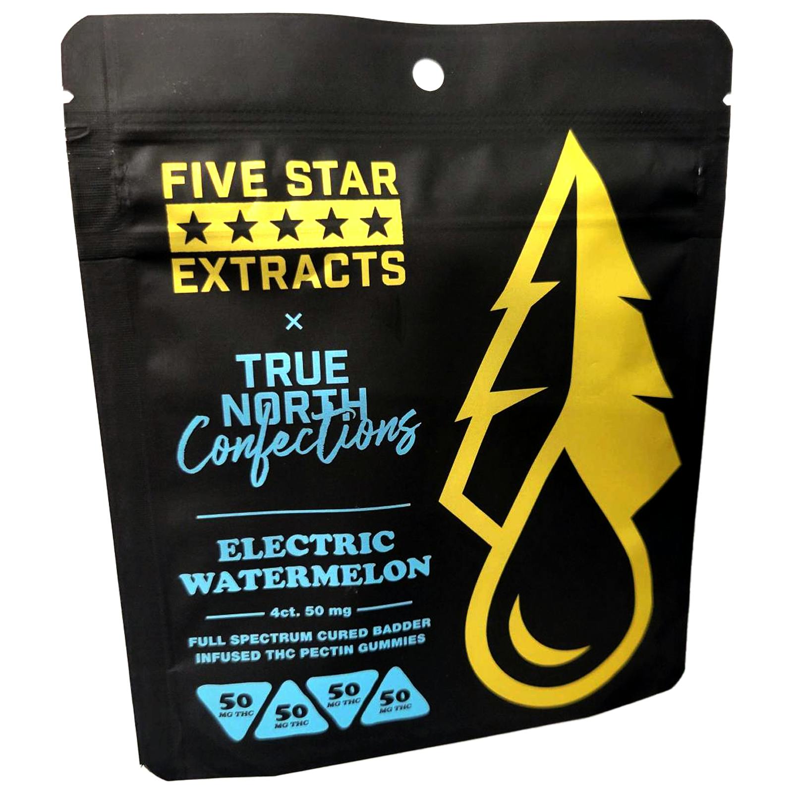 Photograph of product: True North - Electric Watermelon - Full Spectrum Gummies - 200mg - Oui'd