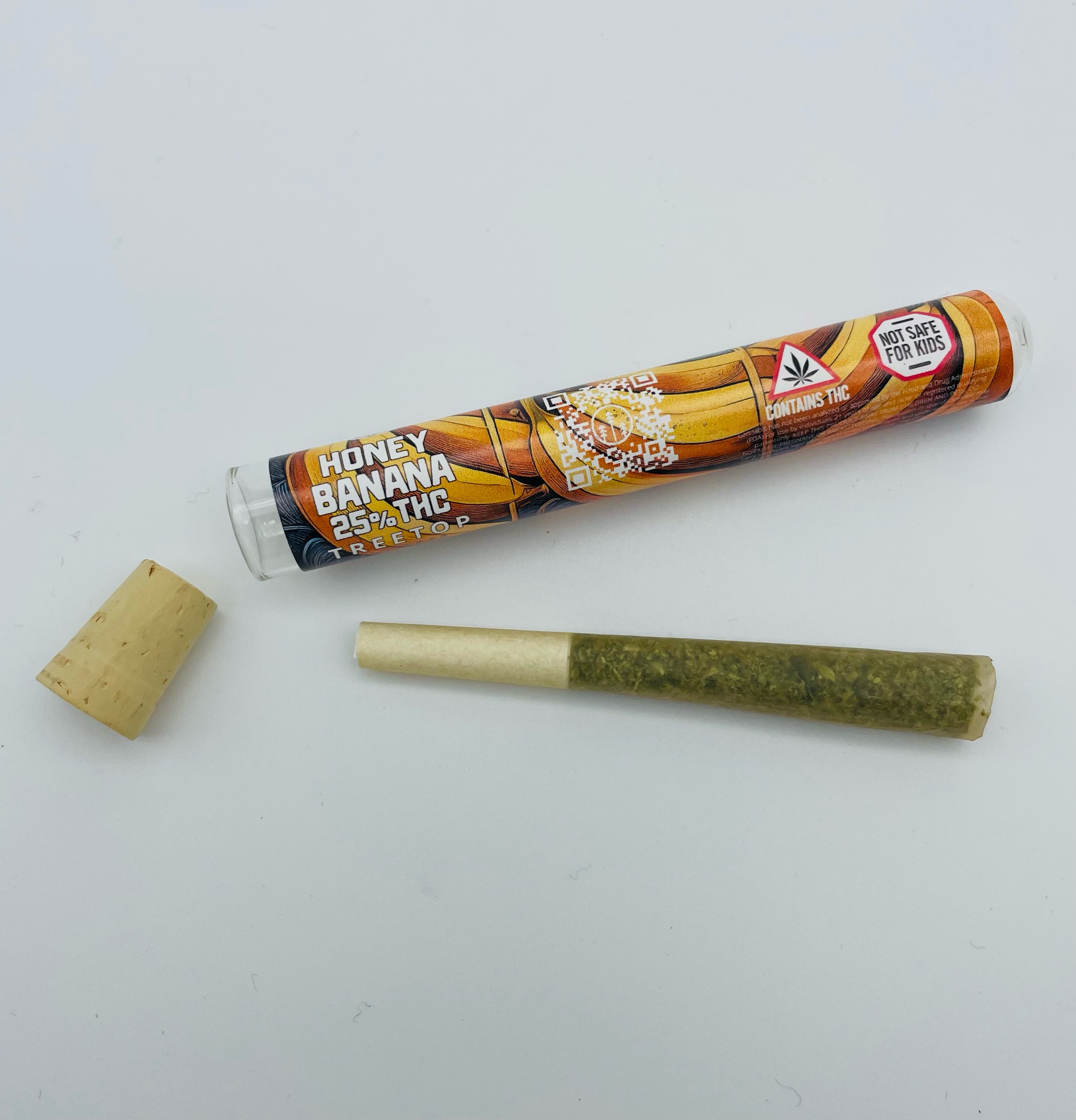 Photograph of product: Treetop Alliance | Honey Banana | Pre-Roll | .75g | 25.29% TH-oui