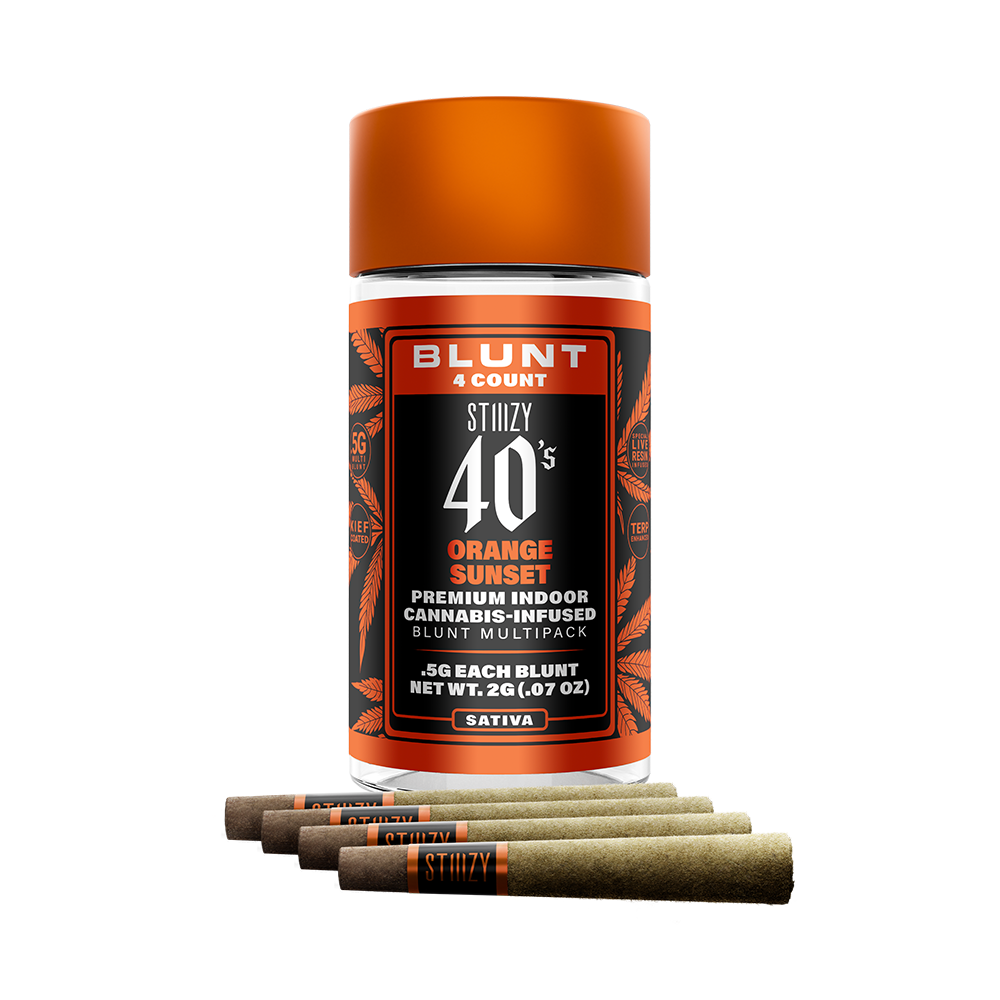 Photograph of product: Stiiizy 40's Infused Blunts Orange Sunset 4x .5g